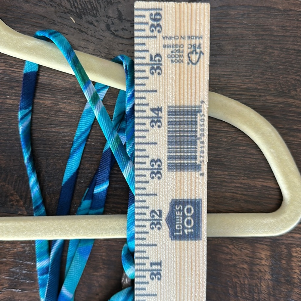 City Triangles Teal & Blue Swirl Midi Dress Y2K retro 13 going on 30 millennial - Picture 13 of 16